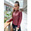 Max Original Leather Dámska kožená bunda 1192 blood red (XL 50-52) - Blood red - XL