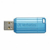 Verbatim USB flash disk, USB 2.0, 128GB, Store,N,Go PinStripe, modrý, 49461, pro archivaci dat