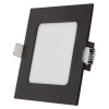 EMOS SK s.r.o. Lighting LED vstavané svietidlo NEXXO, štvorec, čierne, 7W, CCT - ZD2323