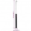 vidaXL Záhradná solárna sprcha čierna 215 cm 8 l - 49154-4372