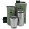 Stanley Darčekový set Adventure series ploskačka/butylka 250 ml + panáky 4 ks zelená