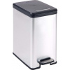 CURVER SLIM BIN 25 l Odpadkový kôš, strieborný 02339-582