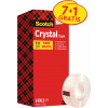 Scotch® 6-1933R8 Lepiaca páska Crystal Tape - 19 mm x 33 m, transparentná, 8 kotúčov