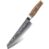 IZMAEL Damaškový kuchynský nôž Zenroku Kiritsuke/Hnedá 20.5 cm