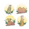 CUKROVÁ TLAČ jedlý obrázok na tortu Cukrová hmota Kapybara Capybara 2 + MENO
