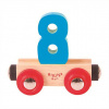 Bigjigs Rail Vagónik drevené vláčikodráhy - Číslo 8 Bigjigs Rail Vagónik drevené vláčikodráhy - Číslo 8