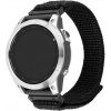 Nylonový řemínek FIXED Nylon Sporty Strap pro Garmin QuickFit 22mm, černý FIXNST2-QF22MM-BK