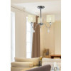 Chrómová stropná lampa 3x40W luster + kryštály Estera