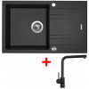 Sinks LINEA 780 XC Metalblack + Elka čierna matná