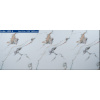 Mramorový nástenný panel z PVC-Elegantný biely s výraznými sivými a zlatohnedými žilkami,-1451A-120x280 cm Velkosť: 120x280 cm