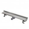 Alca Sprchový žlab 75 cm nerez mat lines ZLAB75LEM