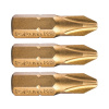 FORTUM 4741272 hrot křížový phillips, sada 3ks, PH 2x25mm,titan. úprava, S2
