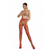 Passion ECO S008B red - Pančuchy Farba: Červená, Veľkosť: S/L