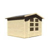 KARIBU HOLZTECHNIK Drevený domček KARIBU AMBERG 4 (82973) natur LG1705