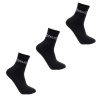 Everlast Quarter Socks 3 Pack Mens Black Mens 7-11