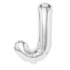 Party Fóliový balón písmeno J strieborný 40 cm