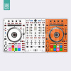 Doto Design Skin DDJ-SX2 OW Orange-White