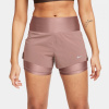 Nike Dri-FIT Swift Women's Mid-Rise 3 2-in-1 Shorts Smokey Mauve 16 (XL)