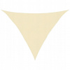 Slnečná plachta HDPE 3x3x4,2 m krémová