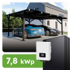 Ecoprodukt Solárny prístrešok pre 2 vozidlá 7,8kWp carport RC1 On-grid na kľúč