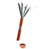 DATACOM S/FTP drát CAT7 LSOH,Eca 100m, plášť oranžový