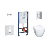 Grohe Solido Set predstenovej inštalácie, klozetu Serel a dosky softclose, tlačidlo Skate Cosmopolitan, chróm 38528SET-KH-GR