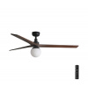 FARO Barcelona | FARO 34276-11L - Stropný ventilátor KLIM L 1xE27/15W/230V orech/čierna + DO | FA34276-11L