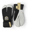 HESTRA Wool Terry Jr Splitt Mitt, Black, dětské rukavice Velikost rukavic: 7
