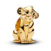 Pandora Pozlátená korálka Simba Leví kráľ Disney 763376C01