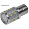 LED žiarovka BAY15D biela, 12SMD Samsung + 3W Osram 10-30V