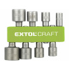Hlavice nástrčné so 6-hrannou stopkou 1/4“, 8-dielna sada, EXTOL CRAFT