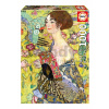 Puzzle Lady With a Fan Gustav Klimt Educa 1000 dielov a Fix lepidlo