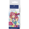 Peračník Faber Castell FC-167155 Peračník Faber-Castell Pitt Artist Pen Manga 6-dielne puzdro na cer