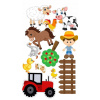 CUKROVÁ TLAČ Opłatek na Tort Cukrová hmota FARMA TRAKTOR KRAVA KURA #4