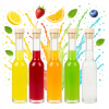 5x Butelka FENICE 200ml + zátka na sirup, likér, olej, tinktúra, darček
