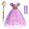 Rapunzel Dress Costume Stagged Parochňa (Kostým Elsa kostýmová ľadová pôda 6in1 set 4-5 rokov)