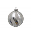 Christmas Touch Hračky na vánoční stromeček EBG340516, stříbrná, 8 cm