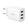 Kompaktná sieťová nabíjačka 3x USB 17W biela CCXJ020102 Baseus