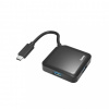 Hama 00200112 hub USB 3.2 Gen 1 (3.1 Gen 1) Type-C 5000 Mbit/s Čierna (200112)