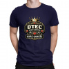 Otec - srdce domova, kráľ garáže - pánske tričko s potlačou - Tričkový | XL | Navy | Pánske tričko