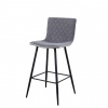 Tempo Kondela Barová stolička, svetlosivá/sivá/čierna, TORANA (43,5x106x52cm)