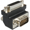 DELOCK Adaptér DVI-I(24 5) F - VGA (M) 90° (65425)