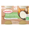 BABYBIO Brassé z kokosového mlieka mango jablko 2x130 g