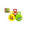 TEDDIES Gumená lopta hrkálka 10cm, Zelená