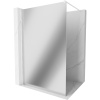 Mexen Kioto, Walk-In sprchová zástena 70 x 200 cm, lustro 8 mm, biely profil, 800-070-101-20-50