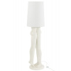 J-Line by Jolipa Biela stojacia lampa súsošia ľudského páru Figurines – Ø 36*155 cm E27 / 60W - J-Line by Jolipa
