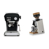 Ascaso Dream ONE, Dark Black + Eureka Mignon Single Dose, White & Oak