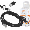 Kábel LTC USB - USB typ C 1 m čierny