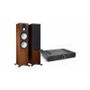 Monitor Audio Silver 7G 500 + Roksan Attessa Streaming set - ořech
