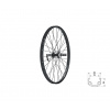 Zapletené koleso zadné KLS WASPER FREEWHEEL V-brakeR, 24